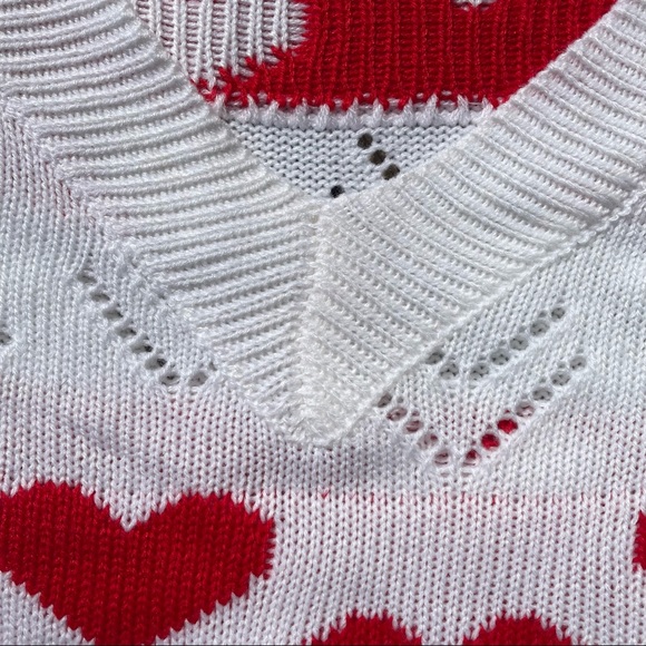 Valentine Heart Sweater Boutique White - Picture 8 of 9